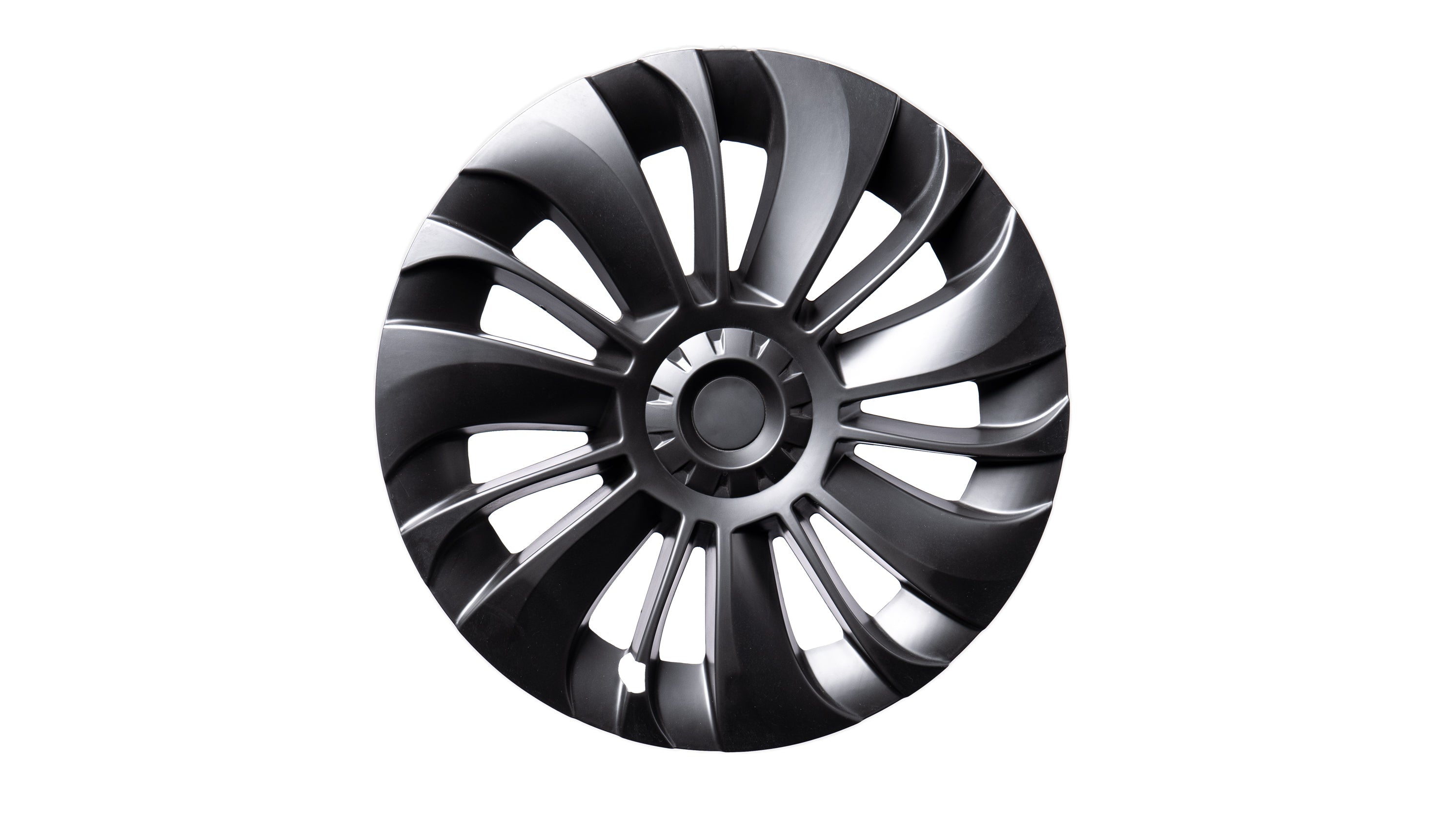 Performance hubcaps (4x) in turbine design for the Tesla Model Y