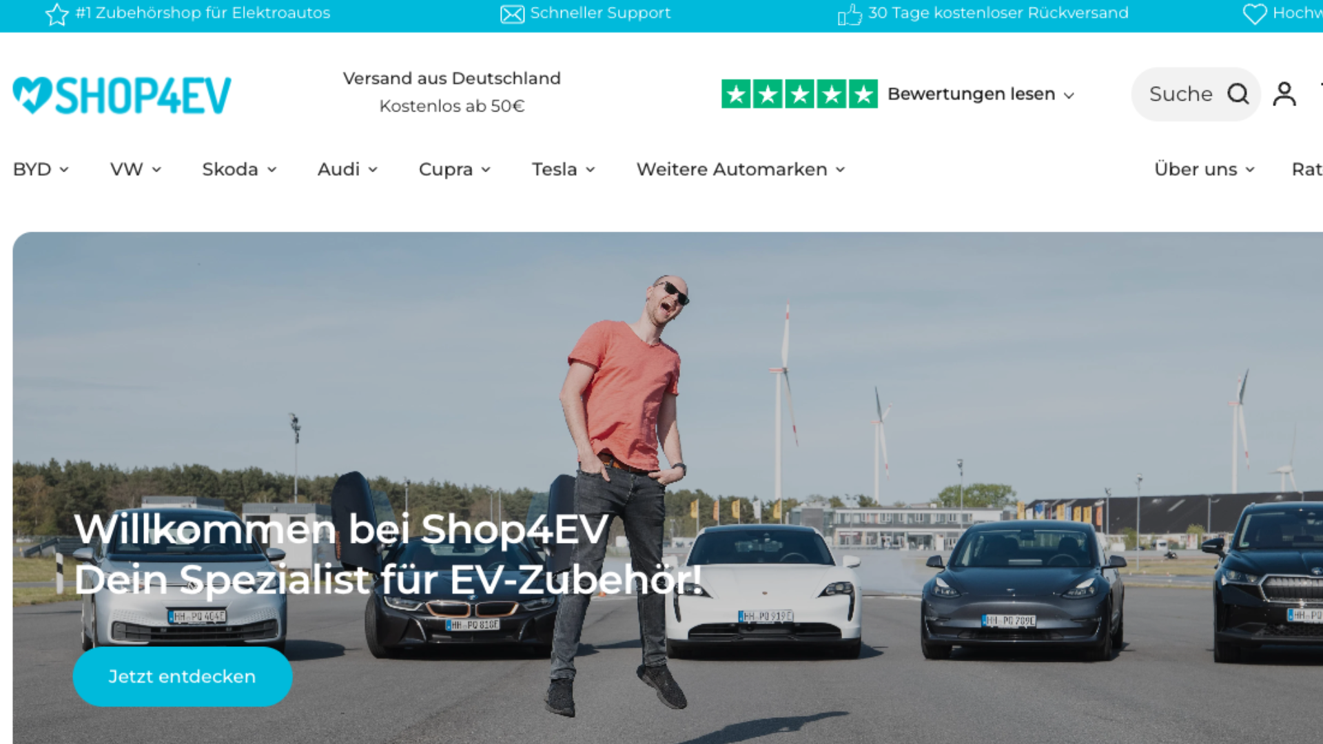 Shop4EV Relaunch: Neues Design, mehr Marken & smarter Modell-Selector