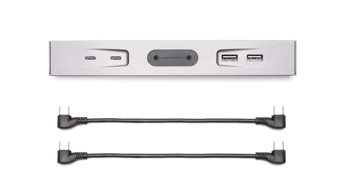 USB hub with charging cables for the center console