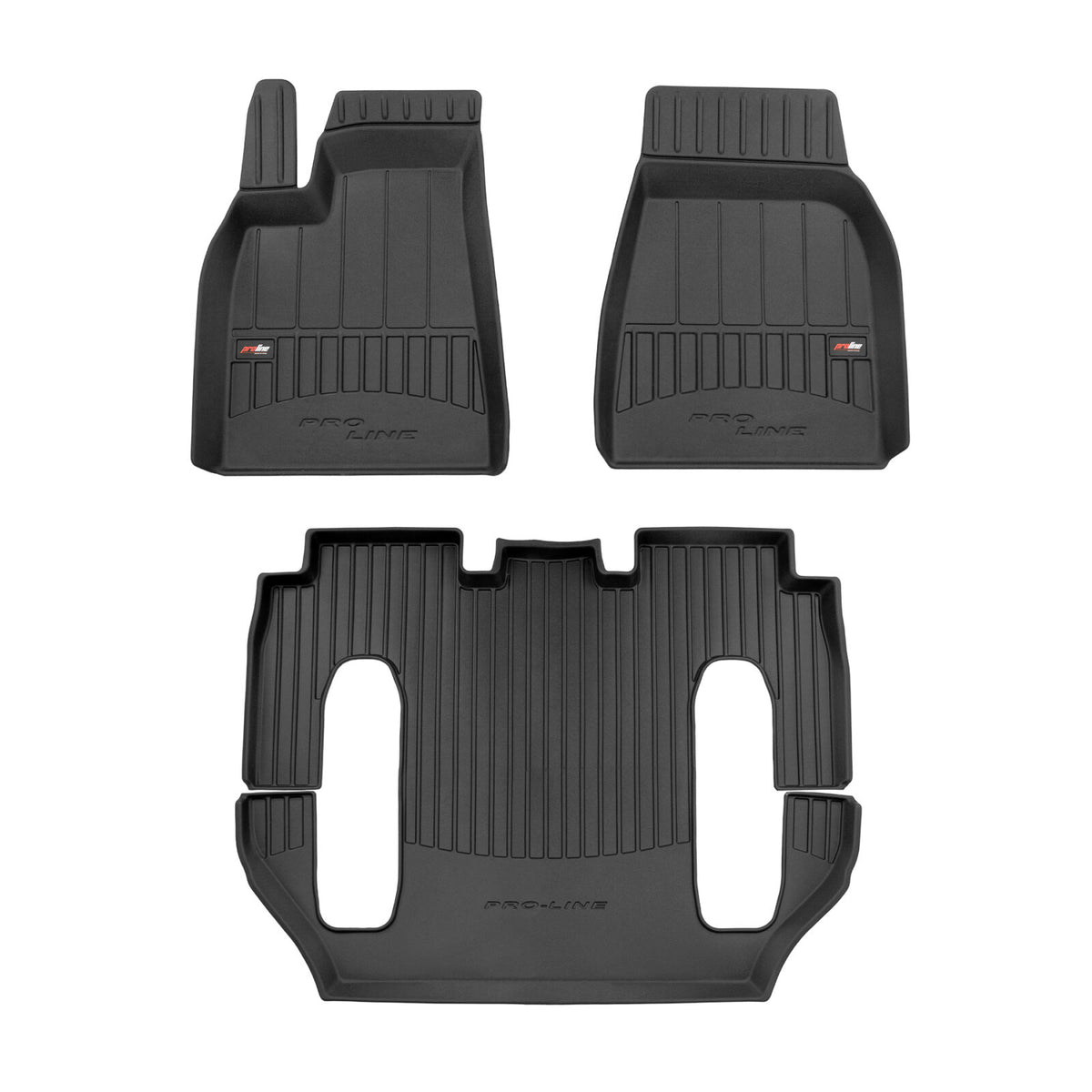 FroGum ProLine Premium-Gummimatten für das Tesla Model X 2015–2021 (6-Sitzer) – Lieferumfang (3D408630)