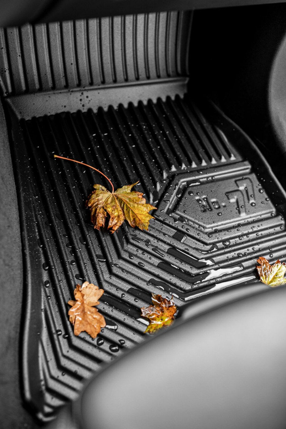 Laub auf der Matte – einfach ausschütteln