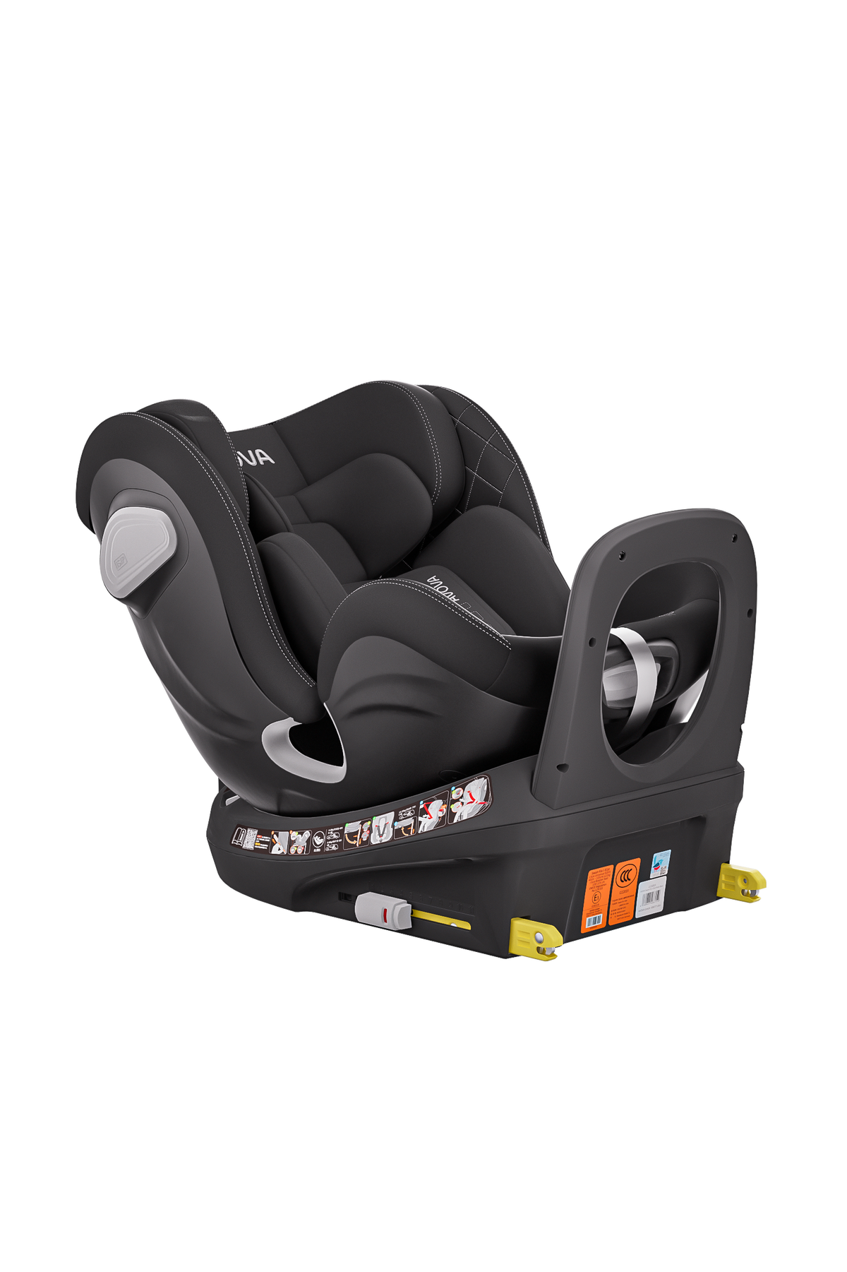 Avova Swan-Fix i-Size Reboarder Kindersitz in Pearl Black – Ansicht 2