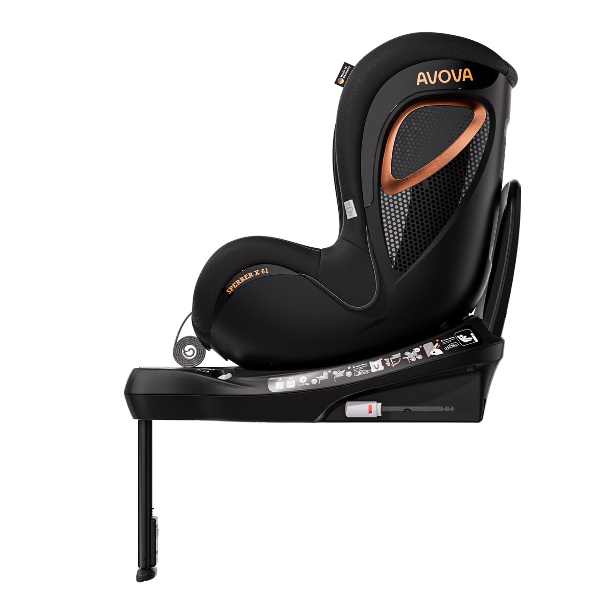 Avova Sperber X 61 Reboarder Kindersitz in Mystic Black – Ansicht 7