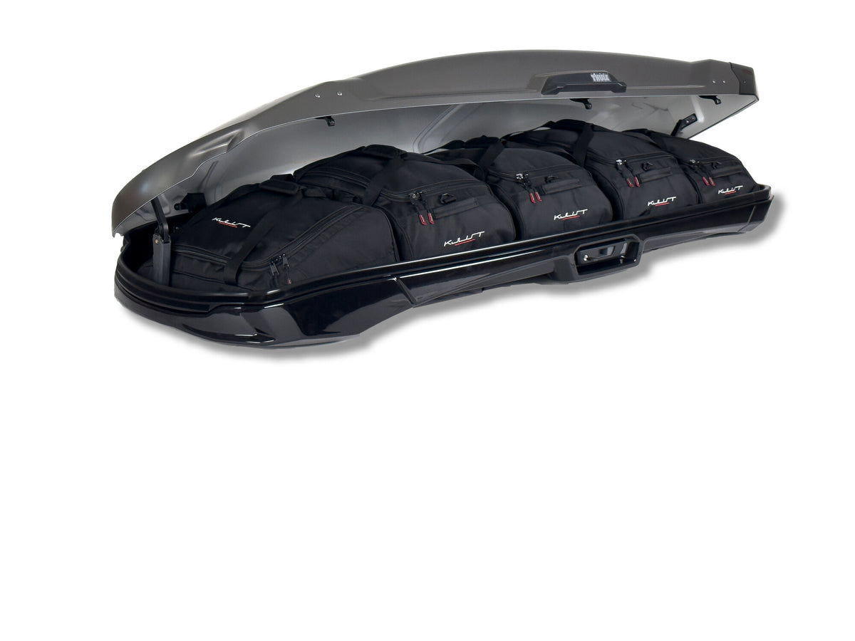 Kjust Taschenset in der Thule Vector Alpine Dachbox
