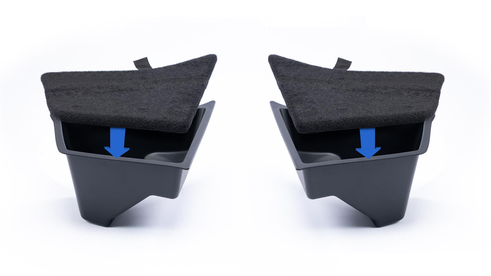 Trunk stauf compartments with lid for the Tesla Model 3 Highland