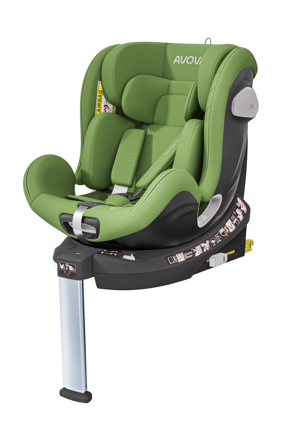 Avova Swan-Fix i-Size Reboarder Kindersitz in Cactus Green
