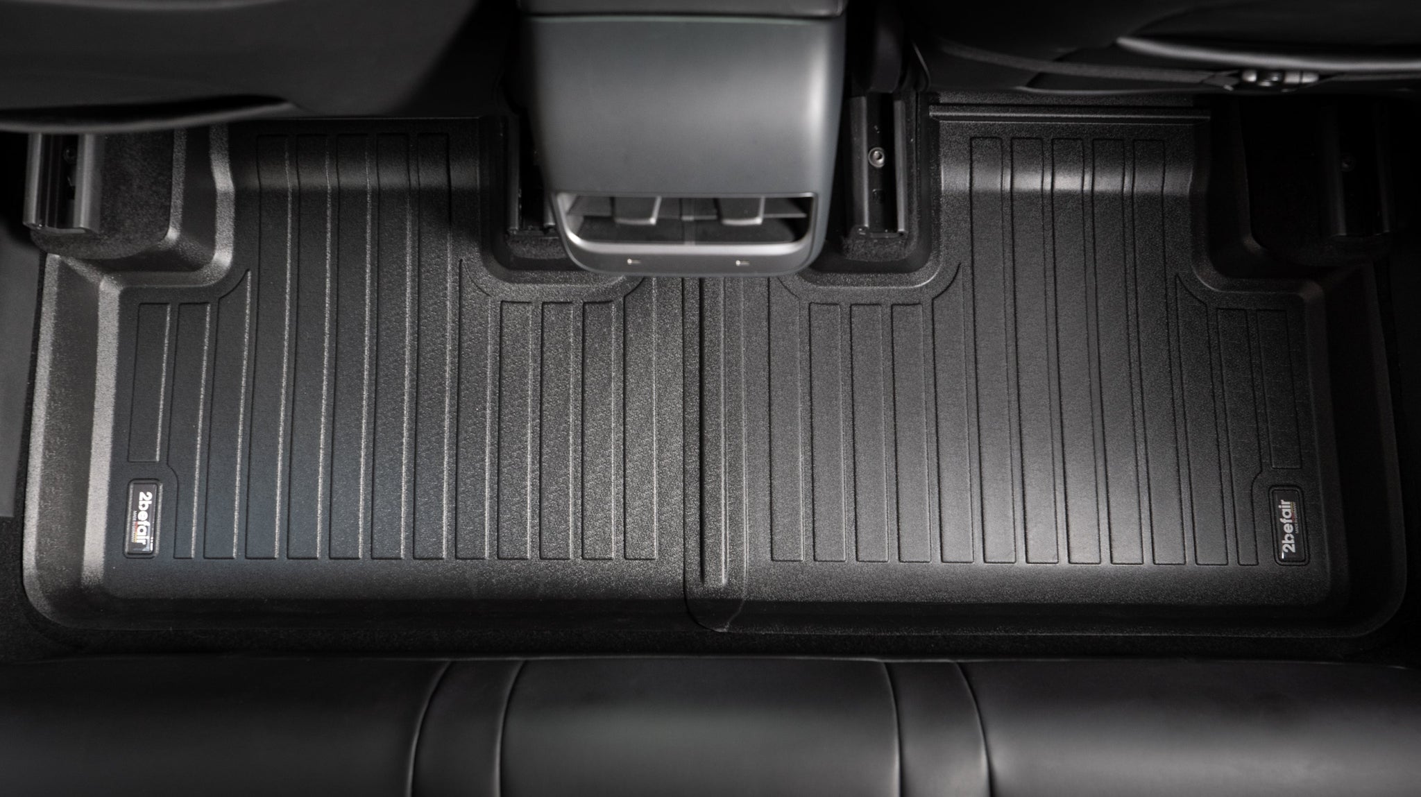 2befair rubberen matten voetruimte achter voor de Tesla Model Y