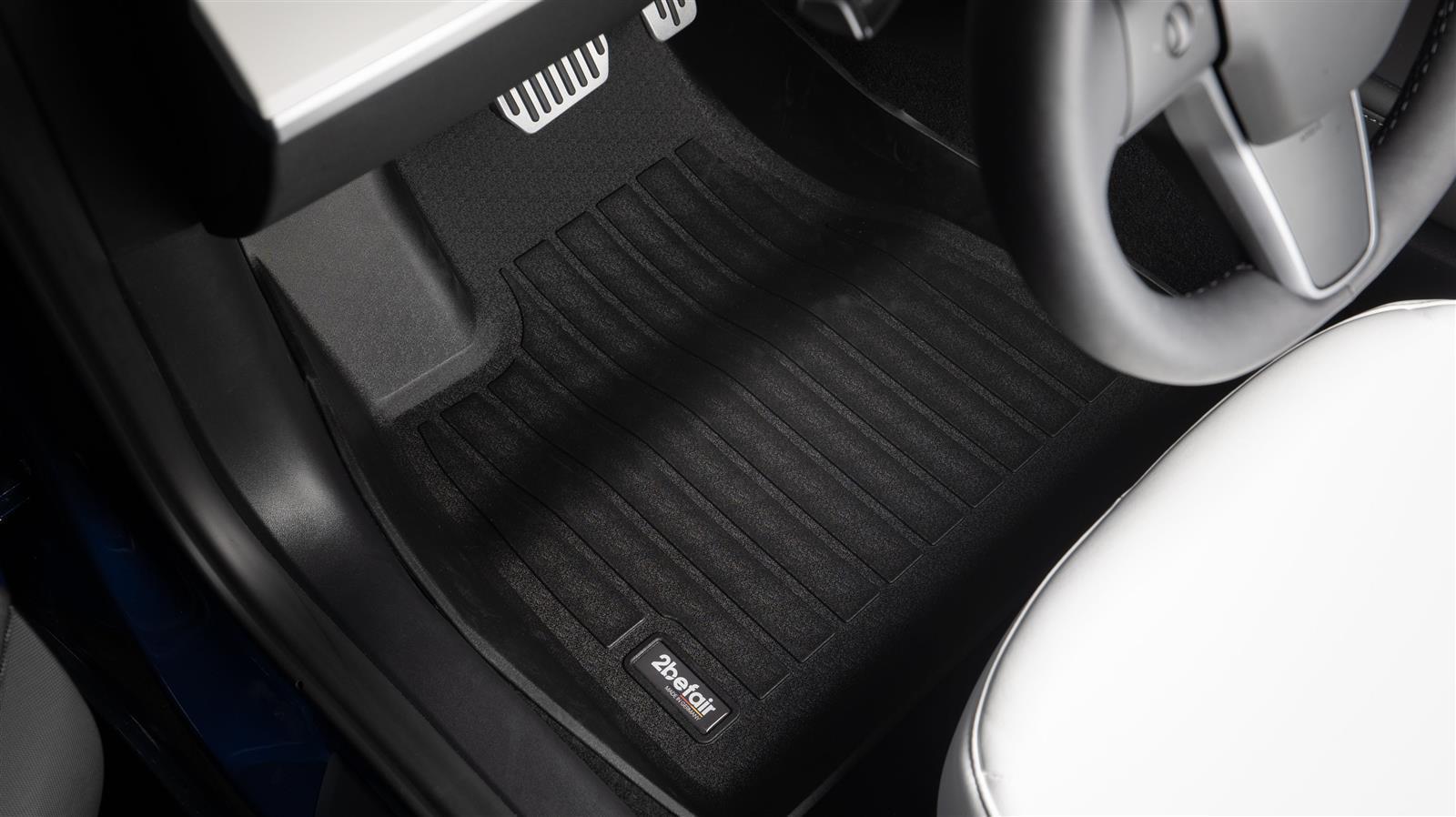 2befair All -weather mat footwell at the front for the Tesla Model 3