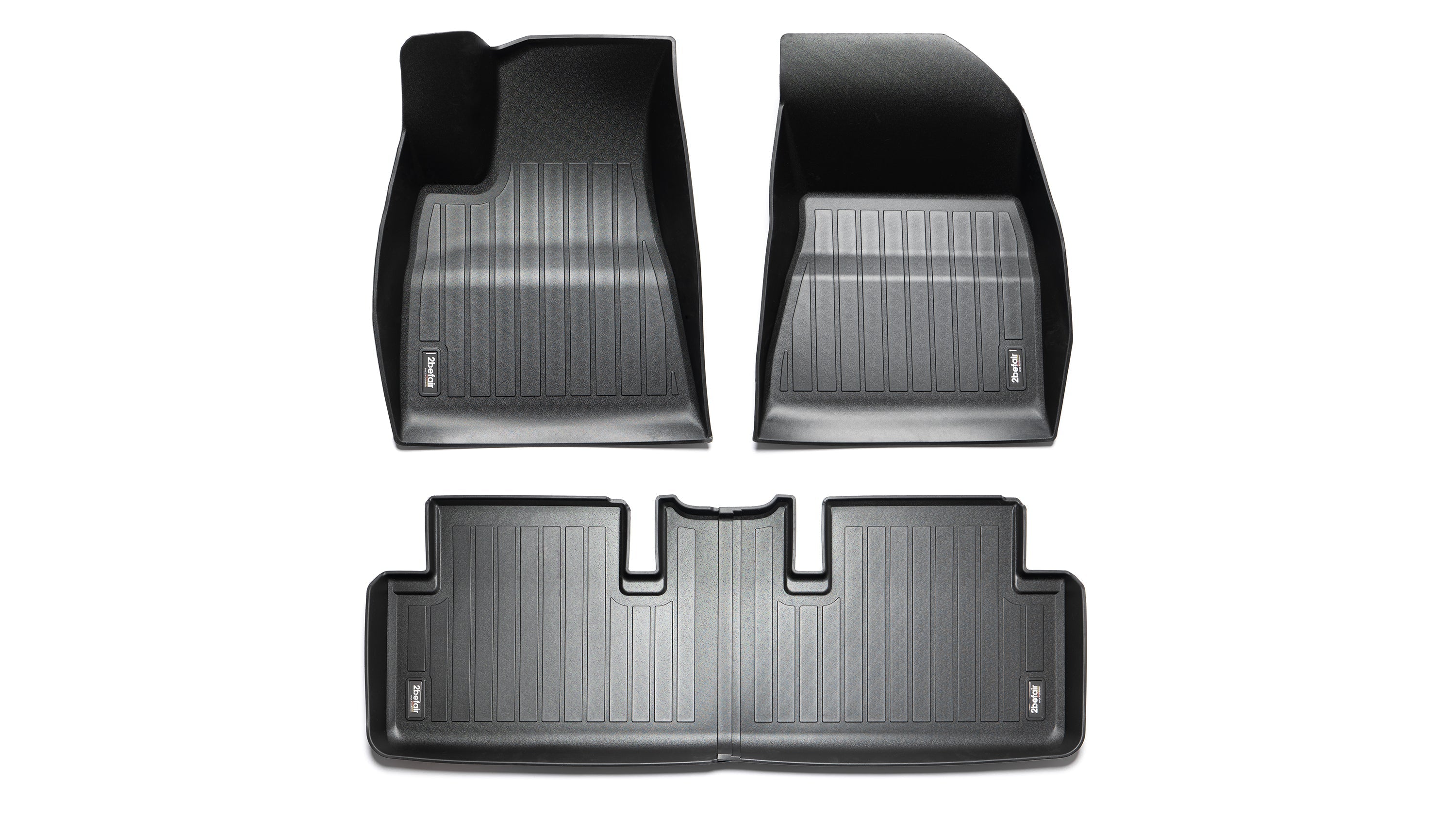 2befair Premium rubber mats set interior for the Tesla Model 3