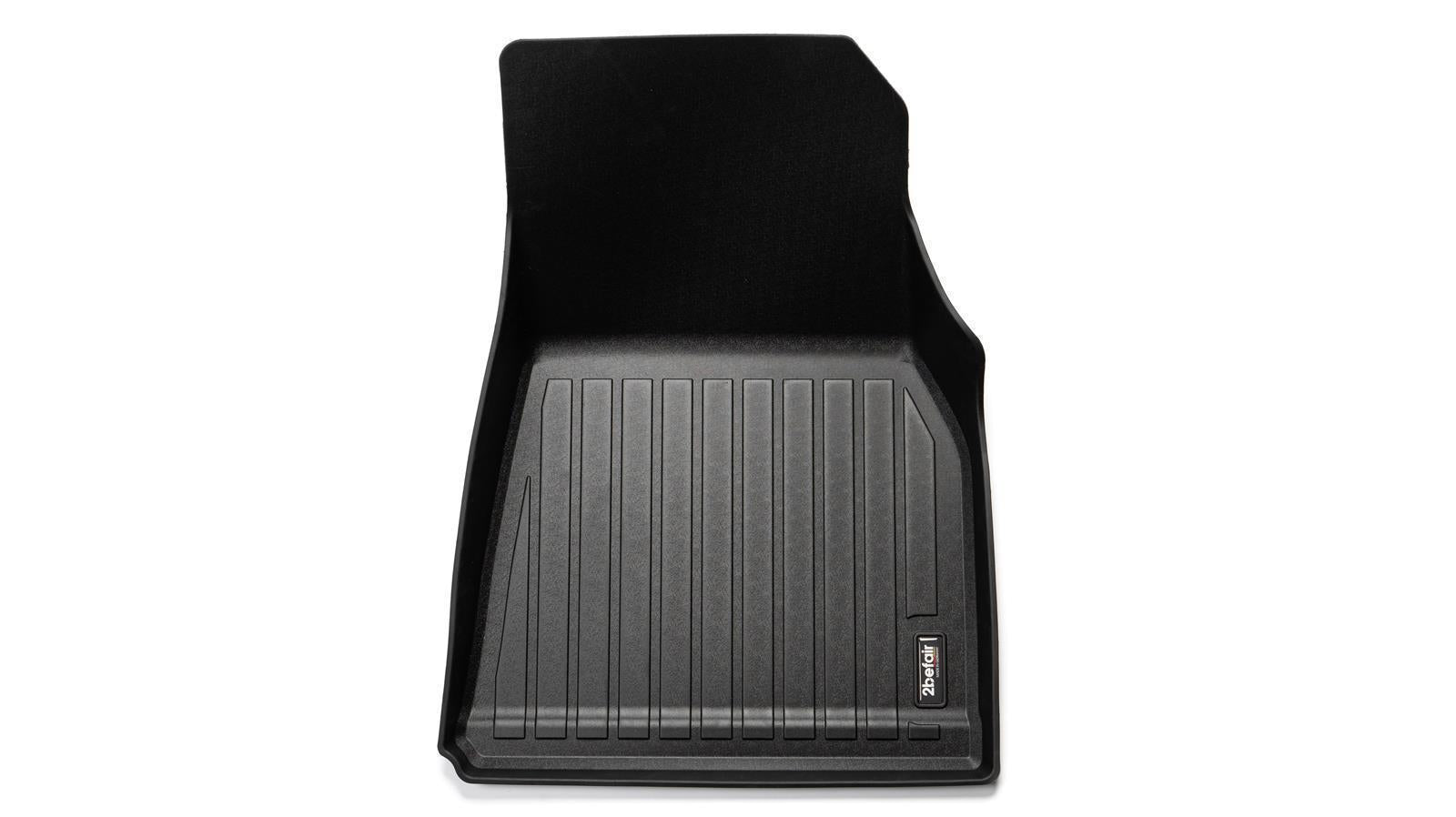 2befair Premium rubber mats footwell at the front for the Tesla Model Y