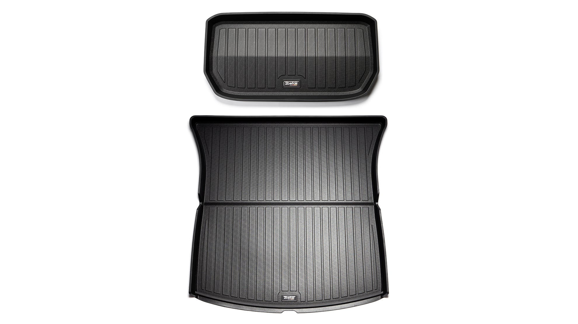 2befair Premium rubber mats set trunk (rear and front) for the Tesla Model Y