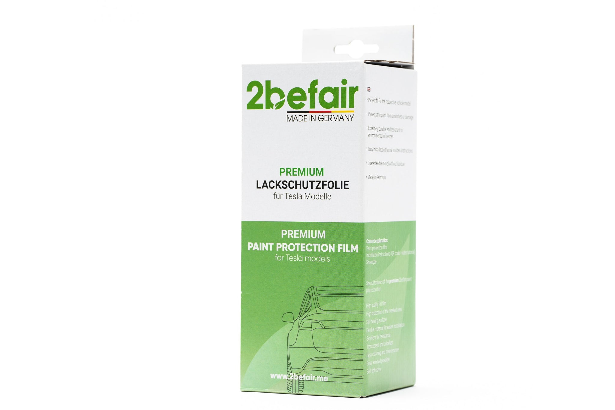 2befair paint protection film for the Tesla Model 3 loading edge