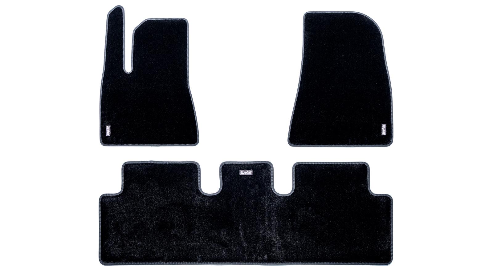 2befair carpet mats set interior for the Tesla Model 3