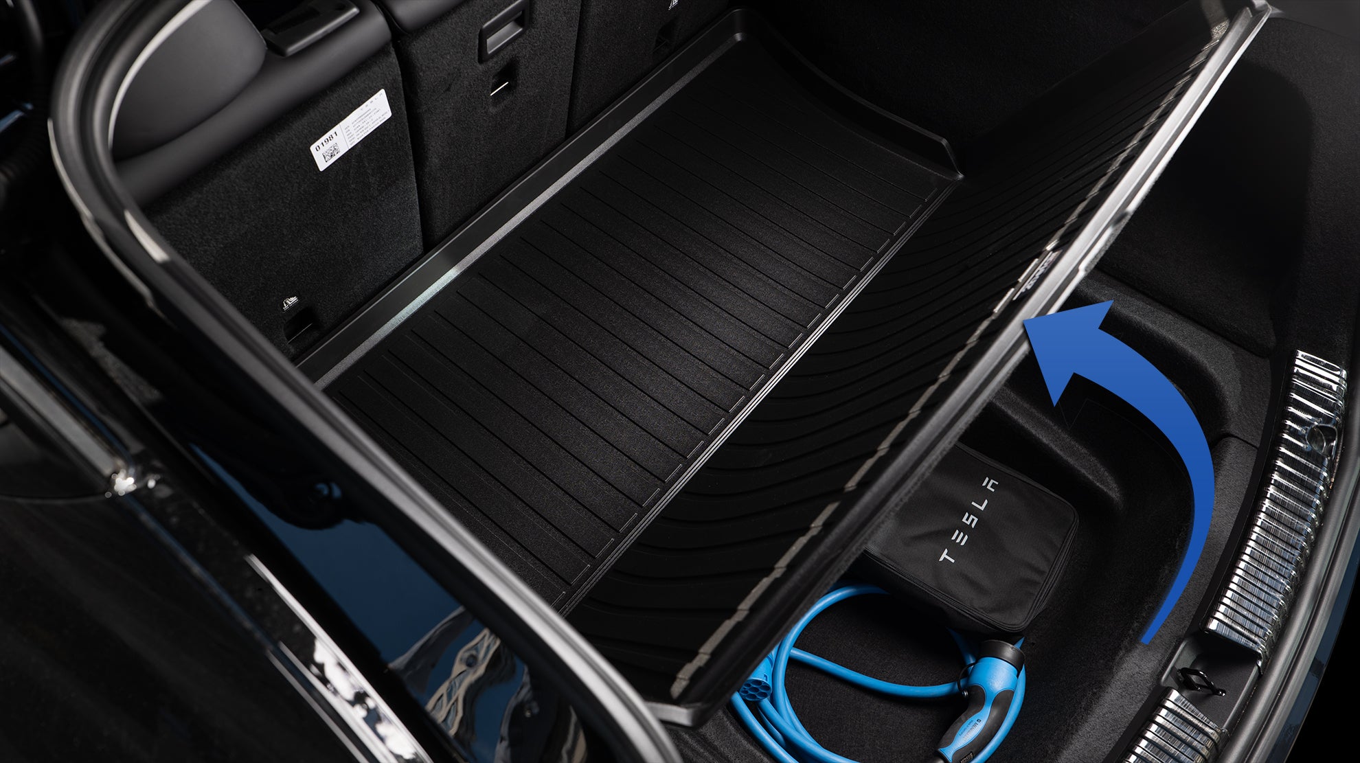 2befair rubberen mat koffer voor de Tesla Model Y
