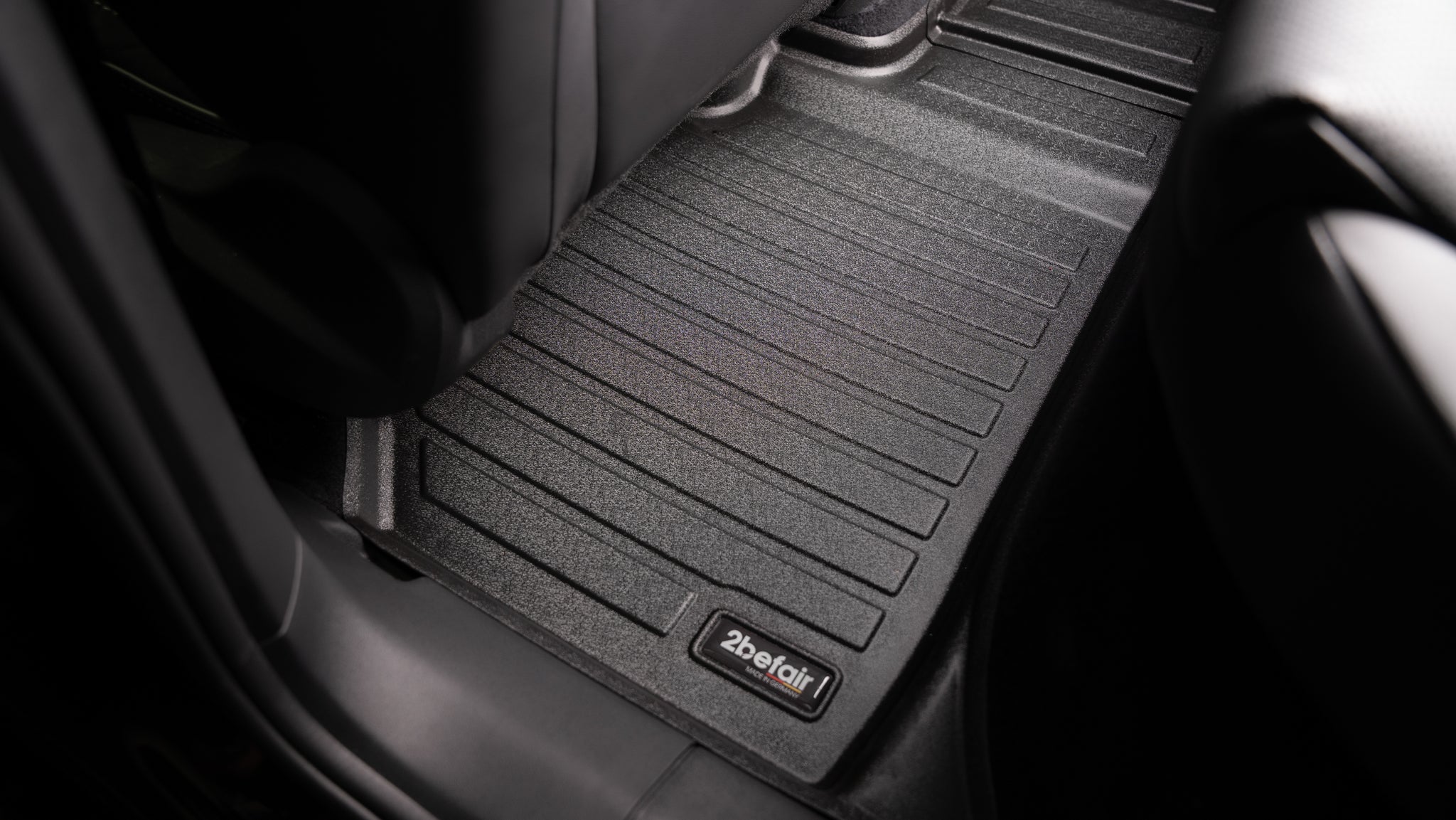 2befair rubberen matten voor de voetenruimte achter voor de VW ID.3