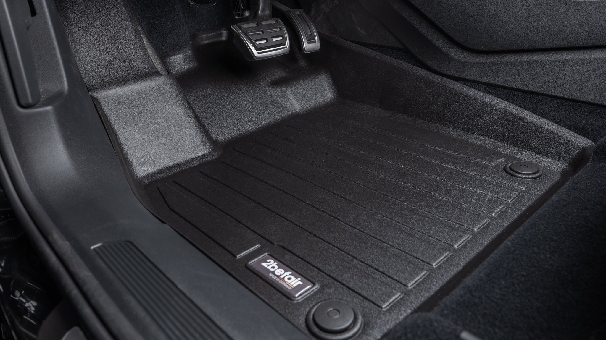 2befair rubber floor mats front for the Audi Q4 e-tron