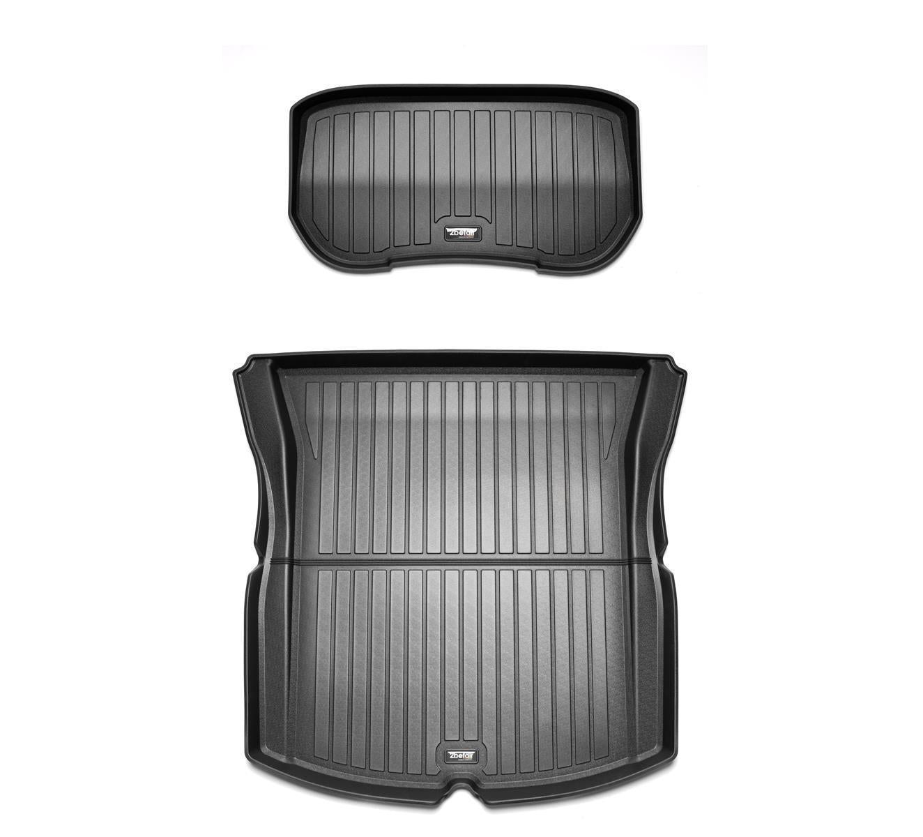 2befair All weather mats set trunk (rear and front) for the Tesla Model 3