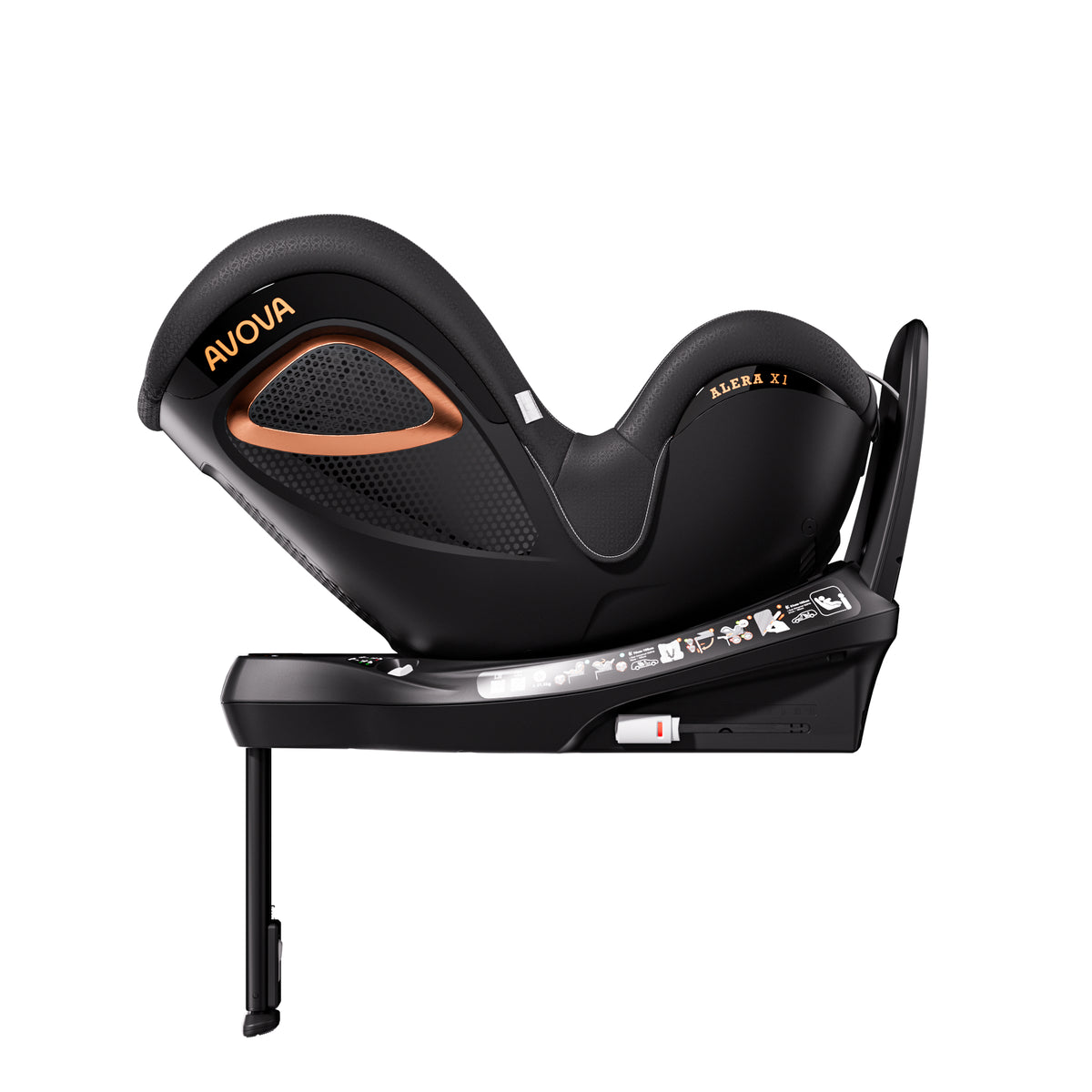 Avova Alera X1 Reboarder Kindersitz in Mystic Black – Ansicht 4
