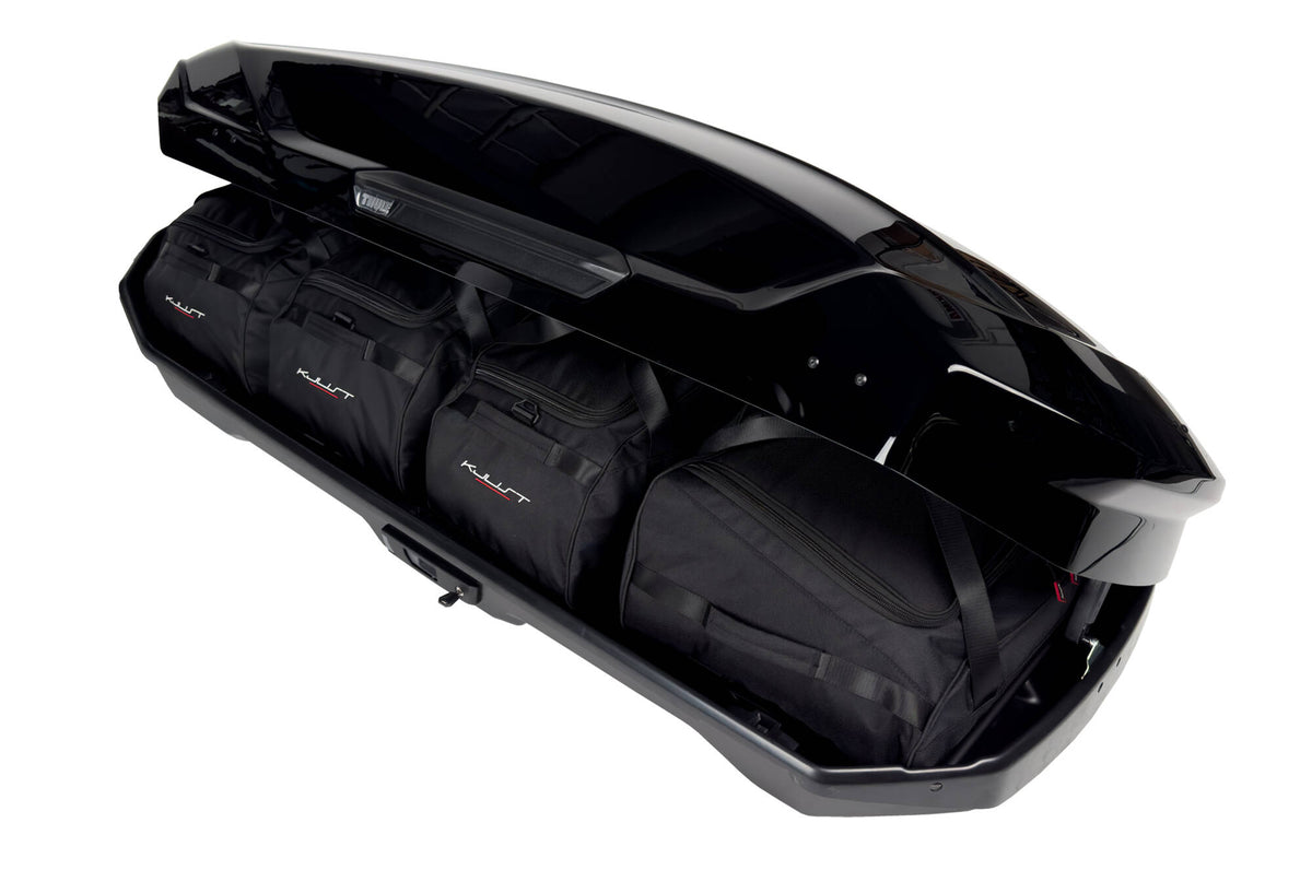 Kjust Taschenset in der Thule Motion 3 L Dachbox