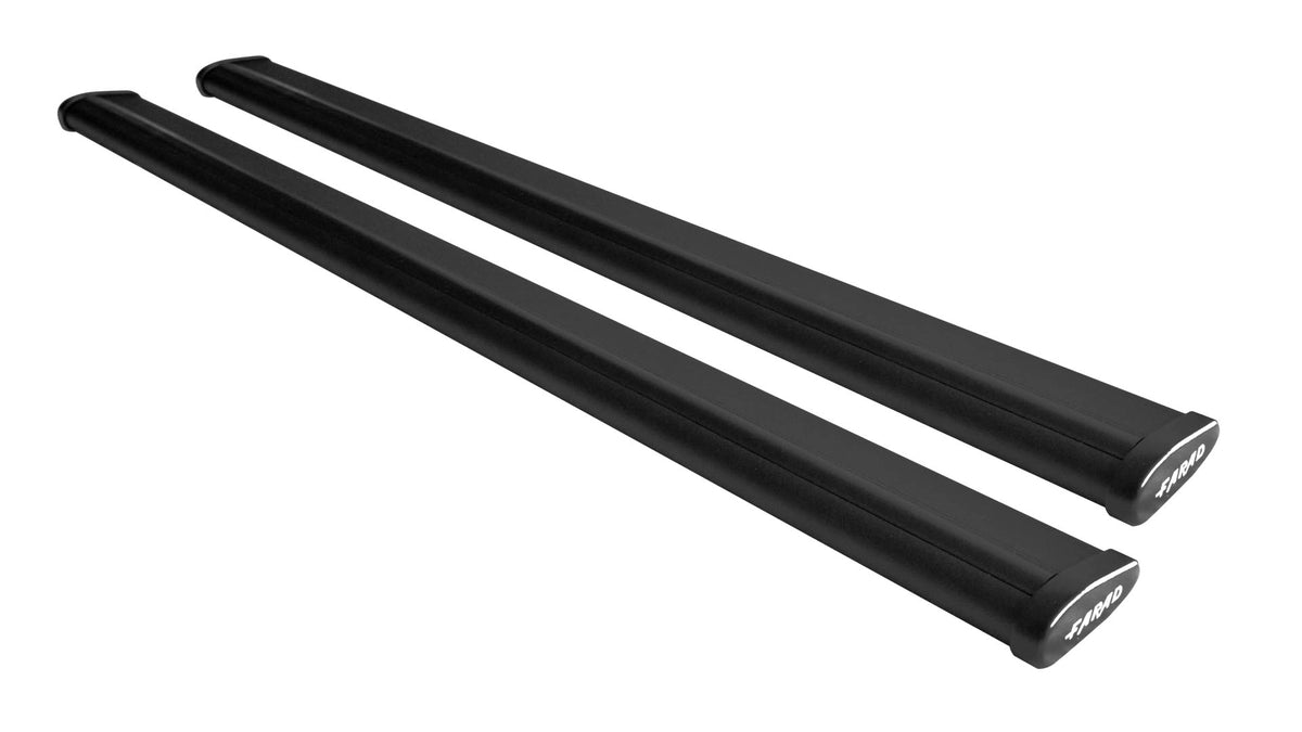 Farad Aerodynamik-Dachträgerstangen aus Aluminium in Schwarz