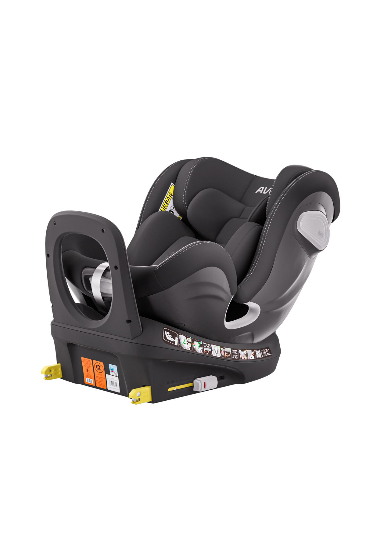 Avova Swan-Fix i-Size Reboarder Kindersitz in Pearl Black – Ansicht 3