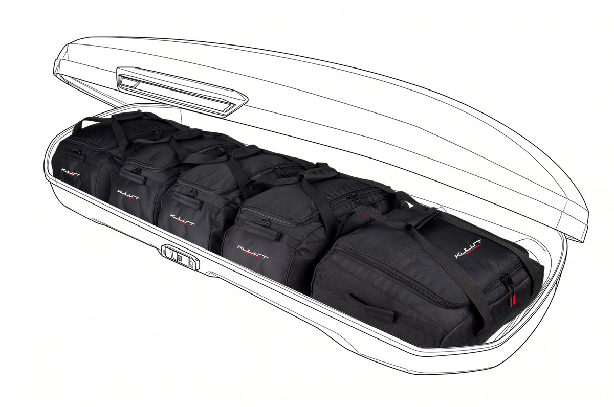 Kjust Taschenset in der Thule Motion 3 L Low Dachbox