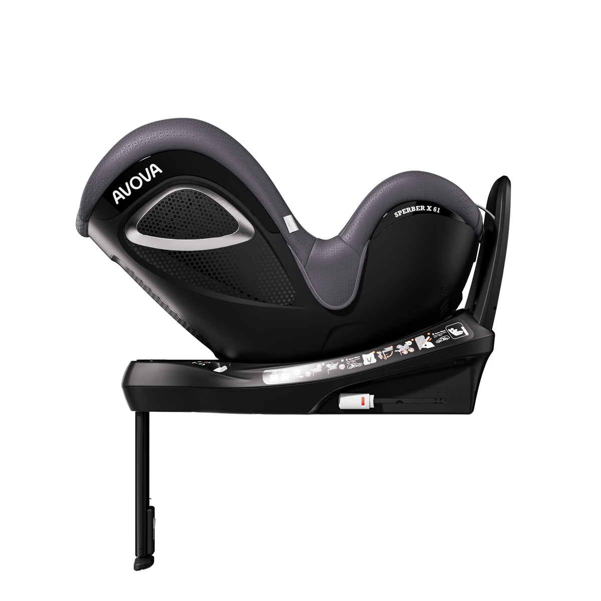 Avova Sperber X 61 Reboarder Kindersitz in Polar Grey