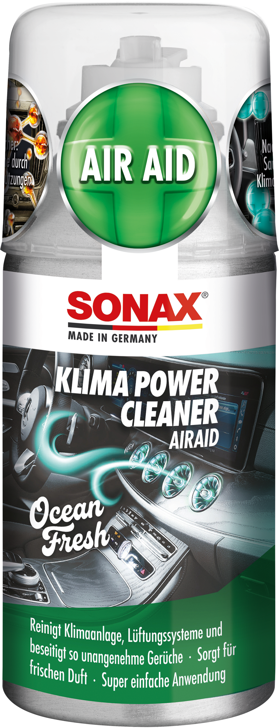 Sonax KlimaPowerCleaner AirAid Ocean-fresh aus dem Service-Set mit Klimareiniger