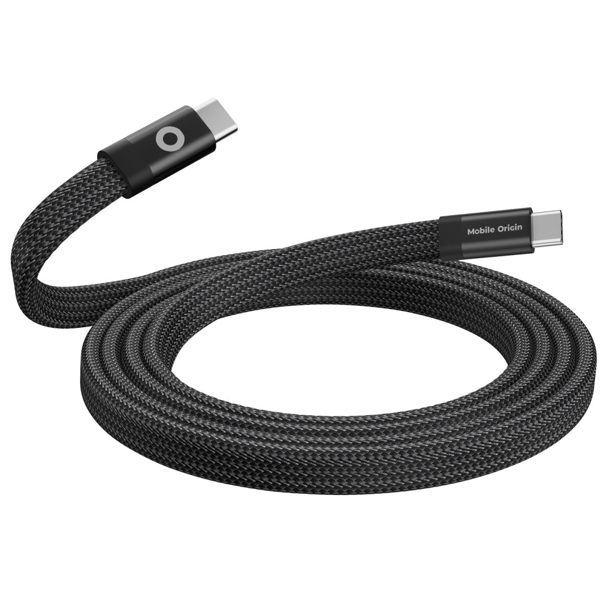 Mobile Origin magnetisches USB-C Kabel, flach, aufgerollt