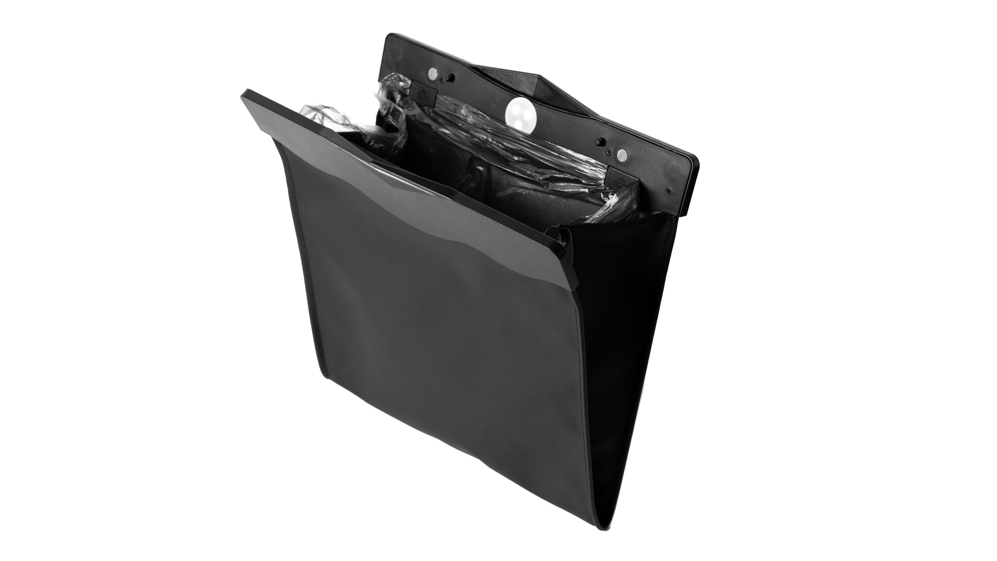 Waste tank for the back of the front seats