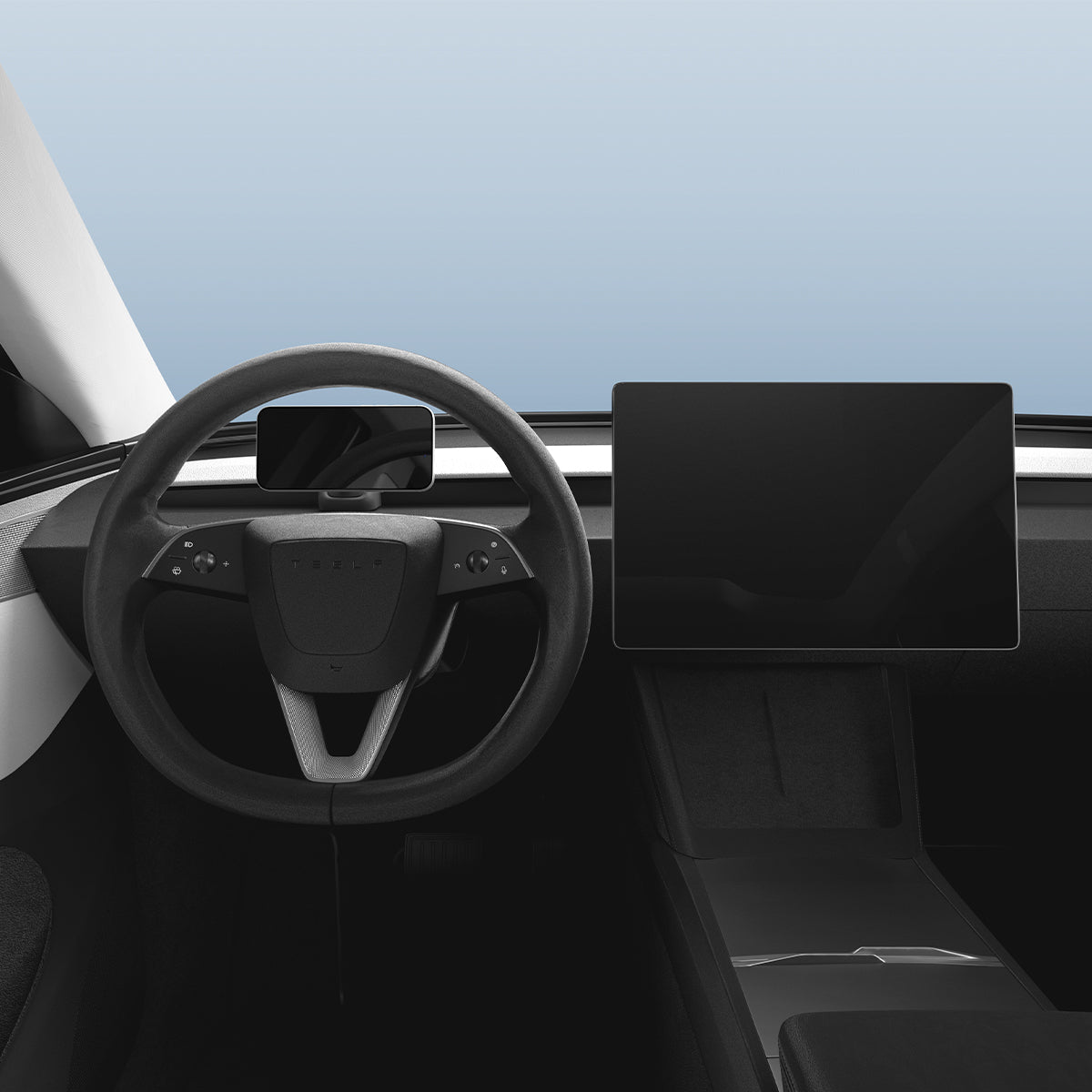 Spigen TAM100 in the cabin of the Tesla Model Y Juniper