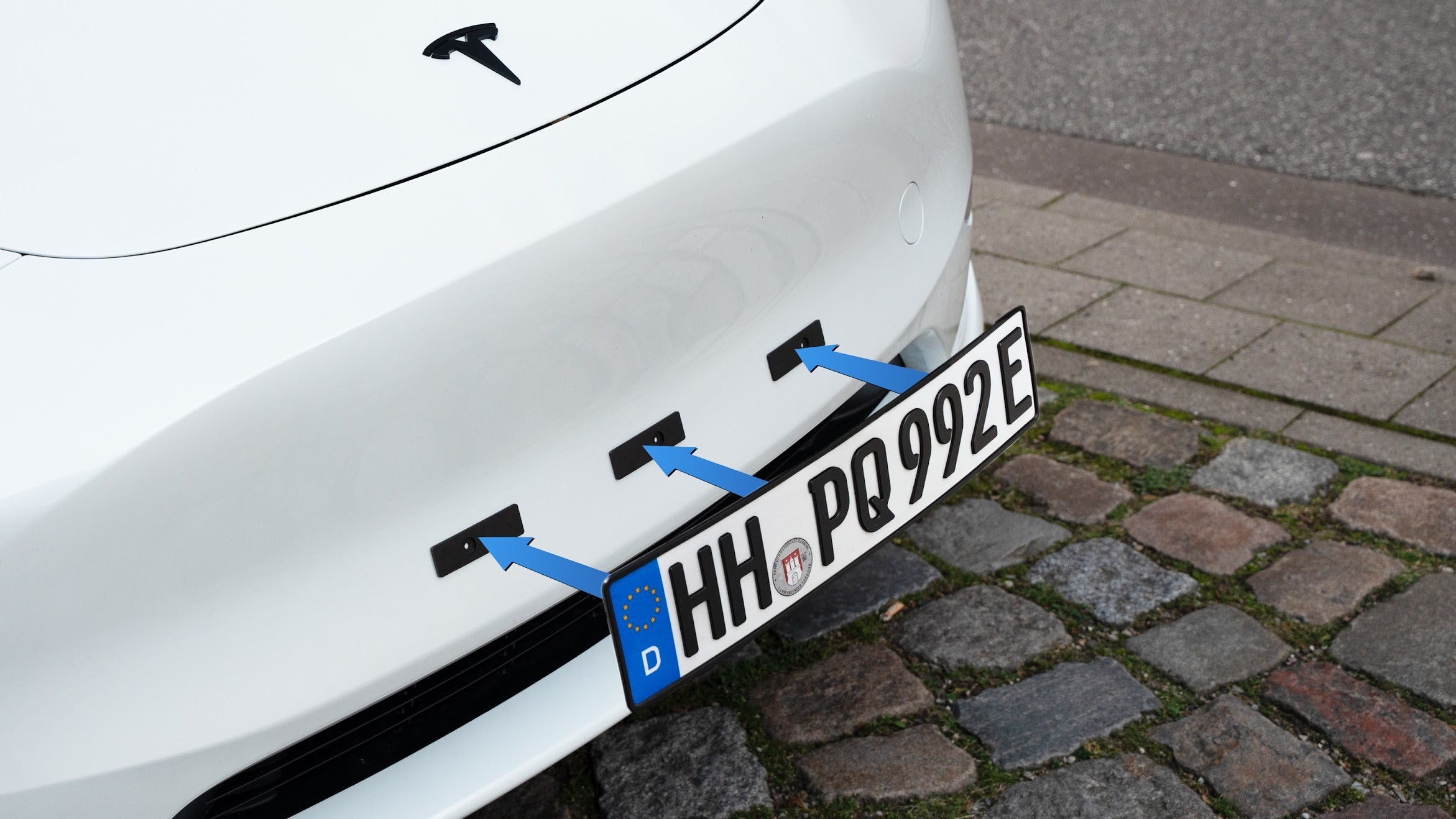 Legal magnetic license plate holder for Tesla Model 3/Y