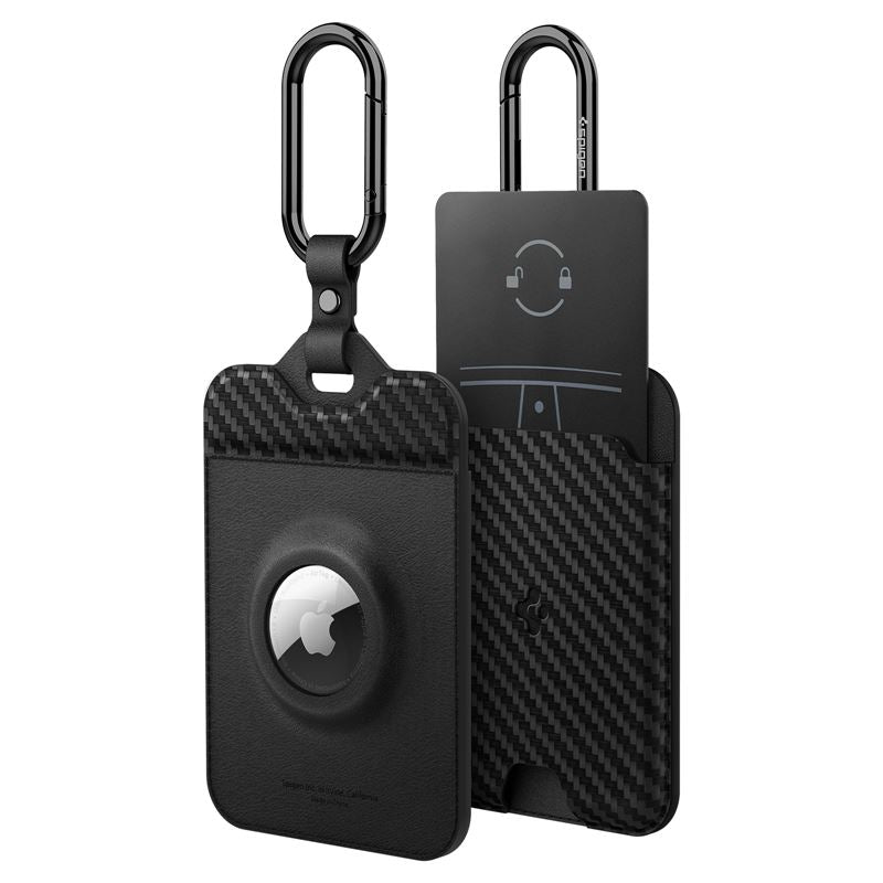 Spigen Kartenhalter mit AirTag-Halter, Vorder- und Rückseite