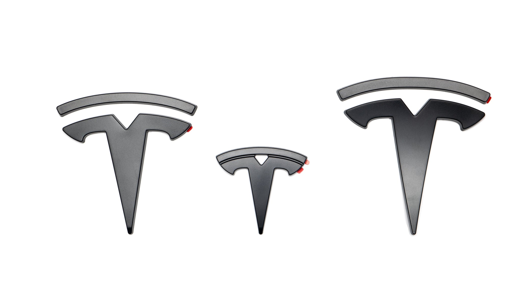 Logo Embleme in Schwarz für das Tesla Model 3