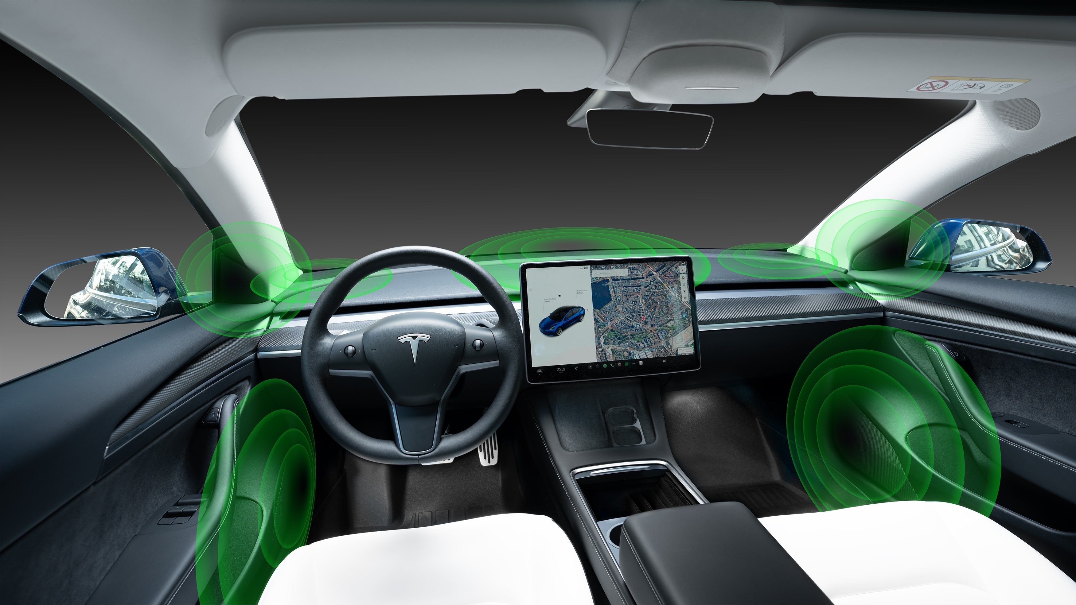 Premium Soundsystem für das Tesla Model 3/Y