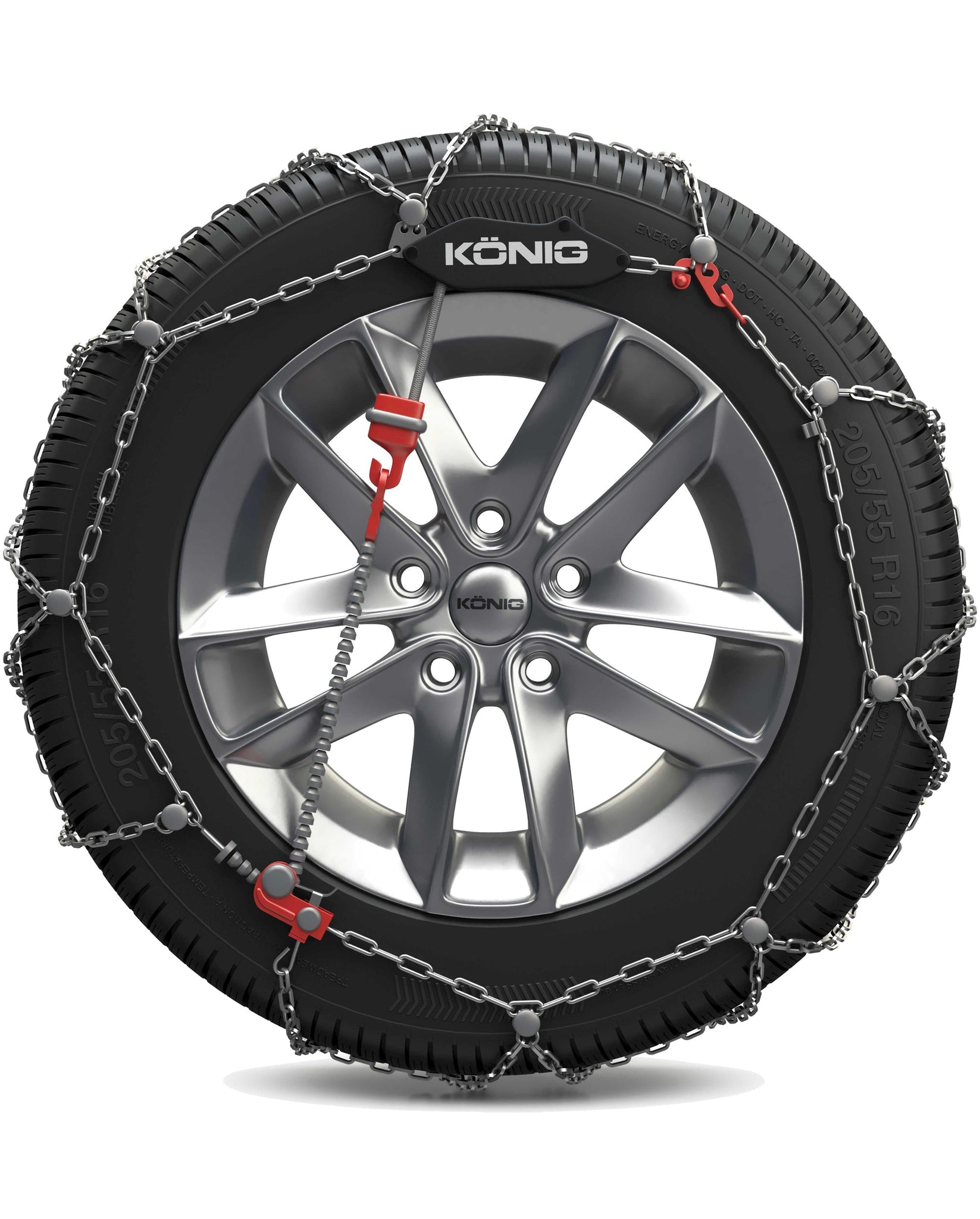 Snow chains for the Tesla Model 3