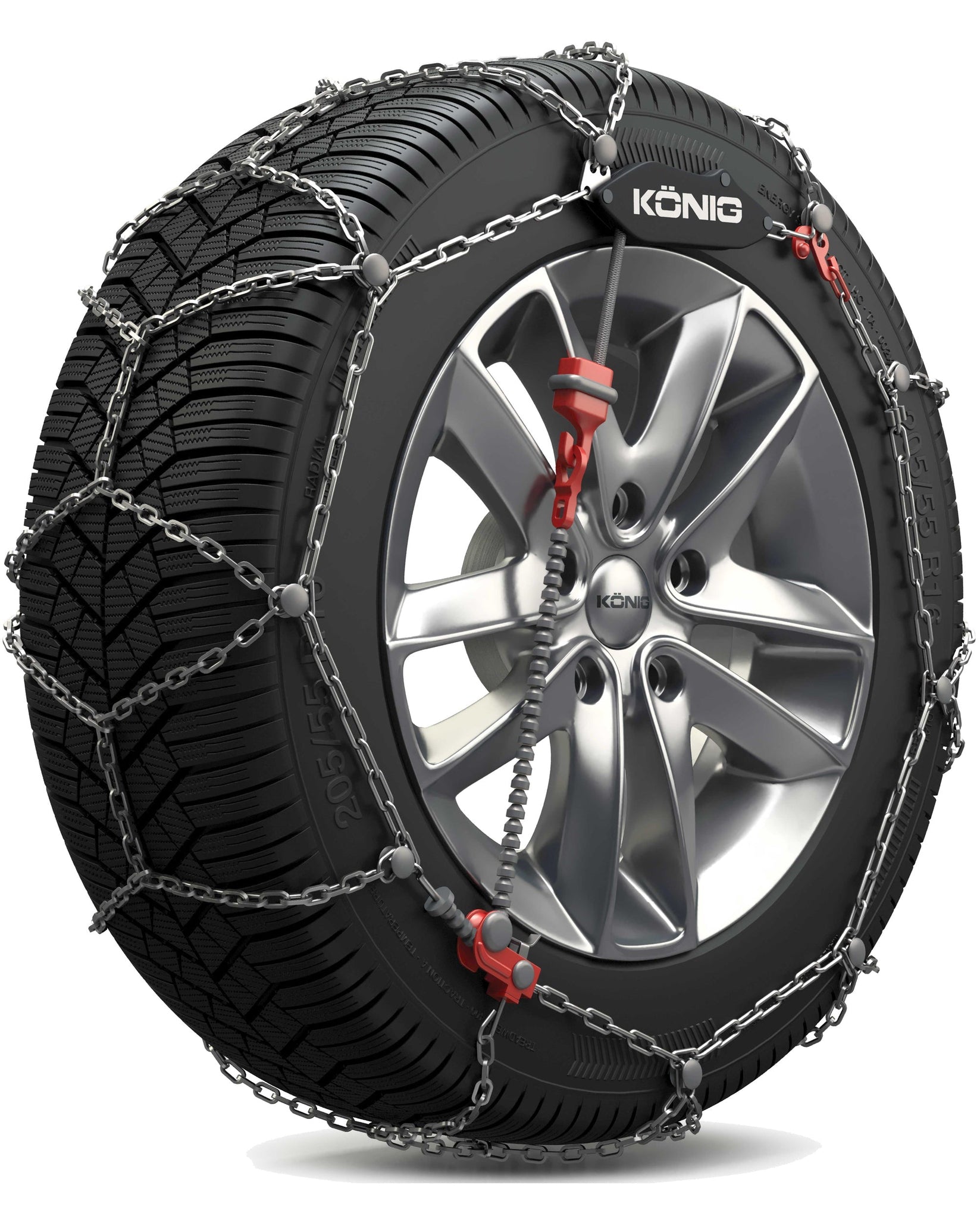 Snow chains for the Tesla Model 3
