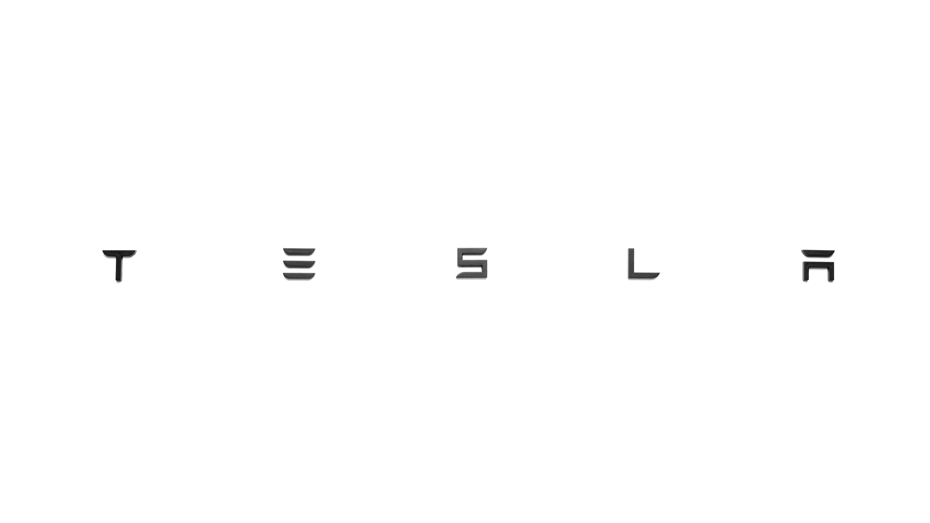 Tesla Schriftzug für alle Tesla Modelle