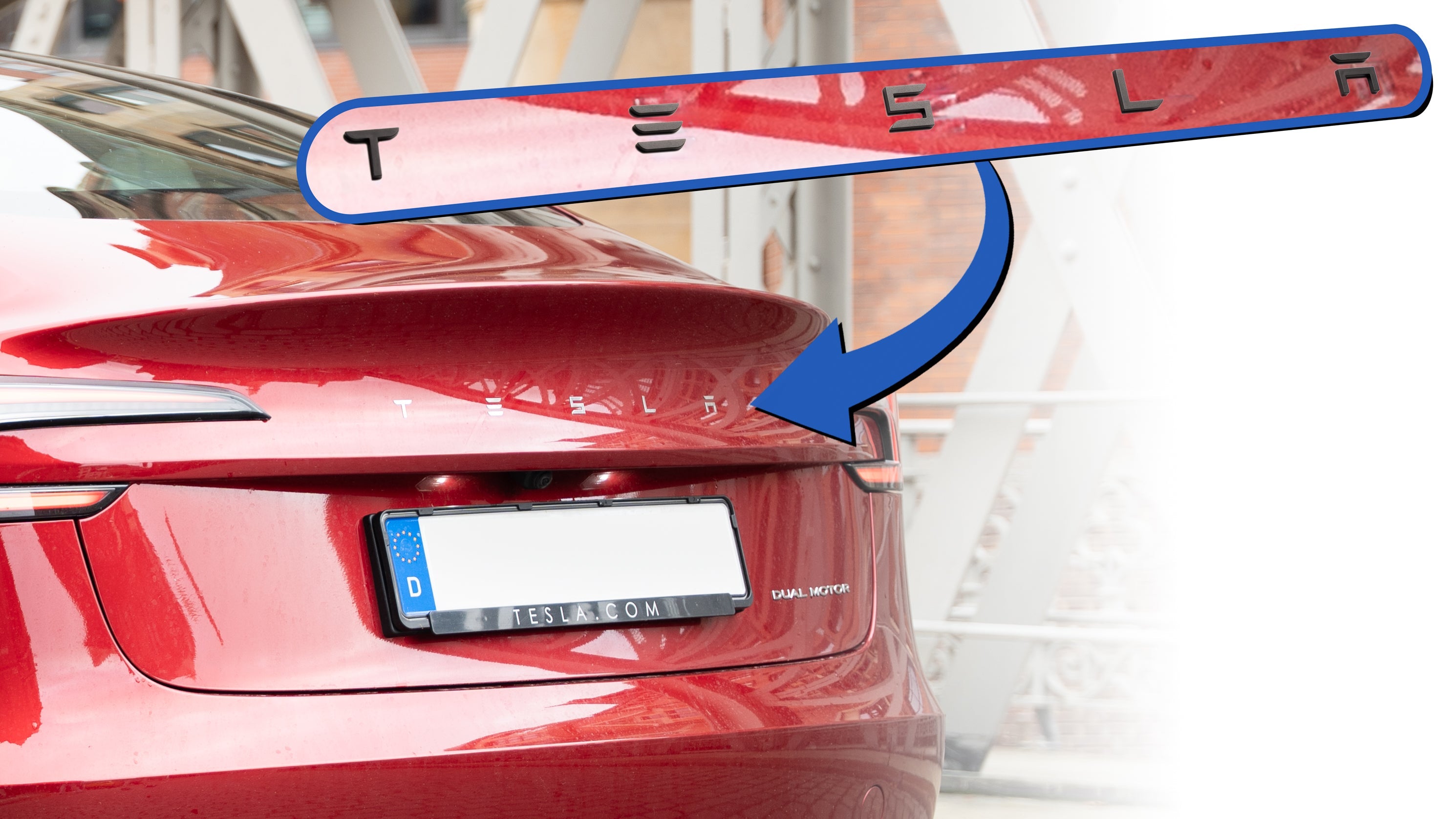 Tesla Schriftzug für alle Tesla Modelle