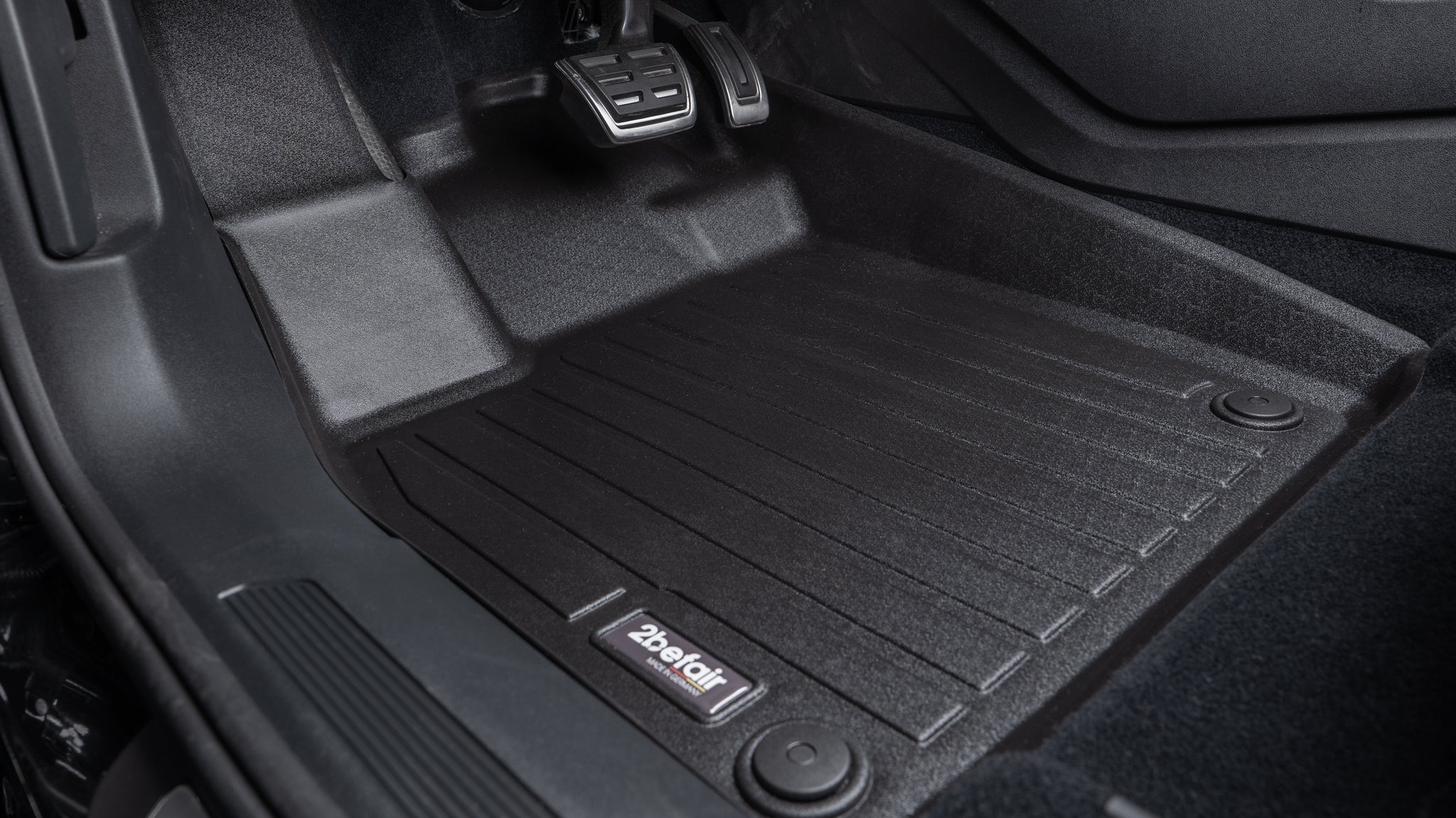2befair rubber mats footwell front for the VW ID.3