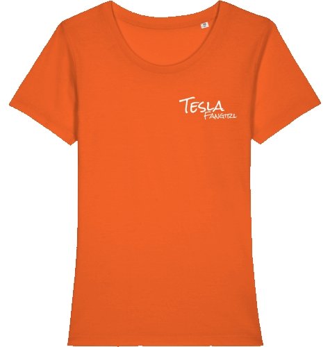 T-Shirt "Tesla Fangirl" (schlicht) - Shop4Tesla